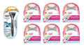 Schick Quattro Titanium 1 Razor with 2 Refill Blades and Wilkinson Quattro for Women Refill Blades, 18 count