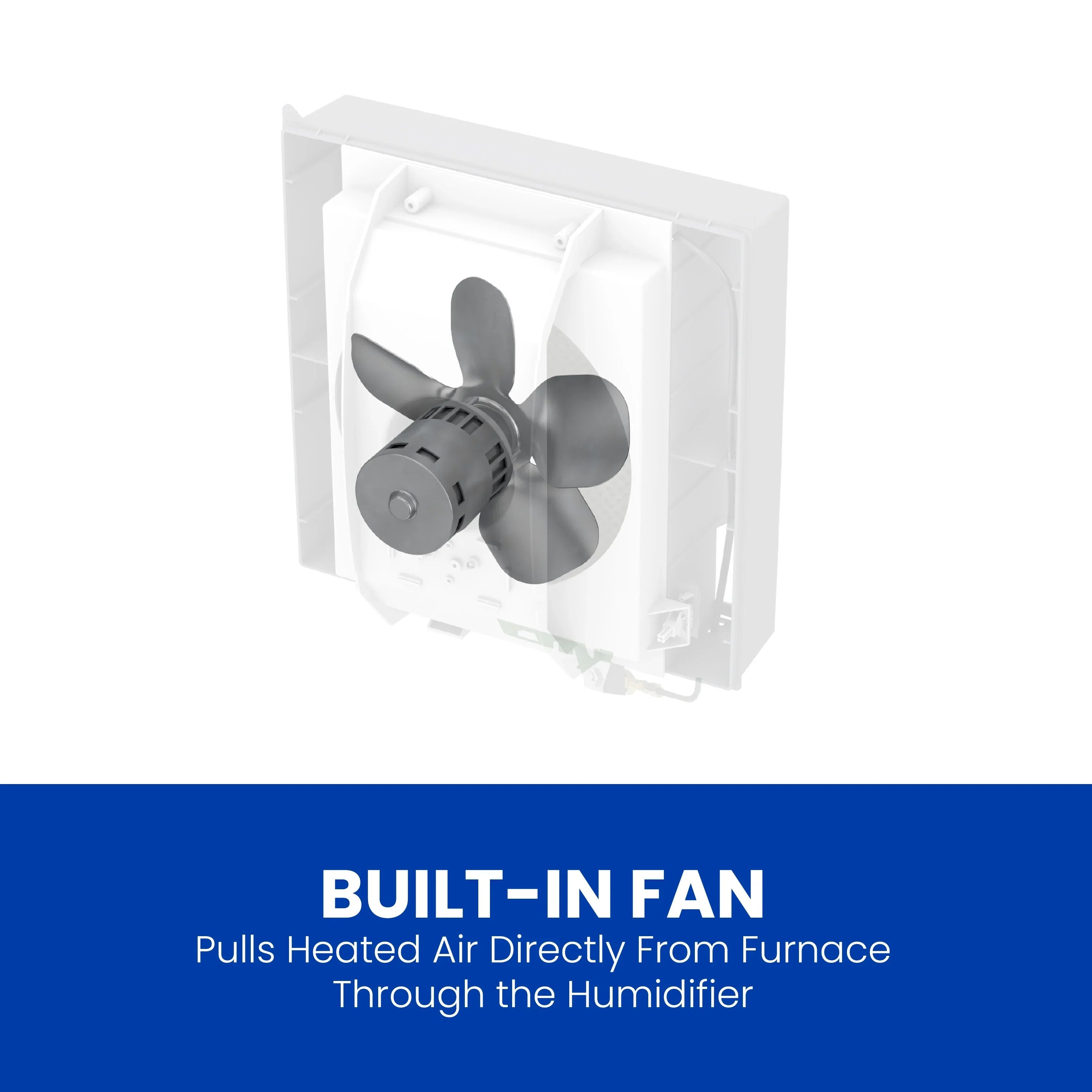 AprilAire 700 Whole-House Humidifier - Automatic - Large Capacity Fan-Powered Furnace Humidifier for Homes up to 4,200 Sq. Ft.