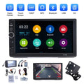 7" Car Stereo Double Din Bluetooth Car Radio Touch Screen Car Radio Audio Receiver  Radio with Backup Camera - Support Mirror Link///, Hands Free Calling