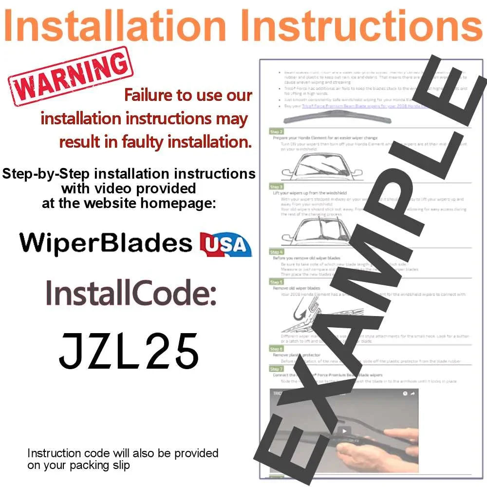2019 Cadillac XT4 Performance Beam Wipers (Set of 3) w/Rear Wiper
