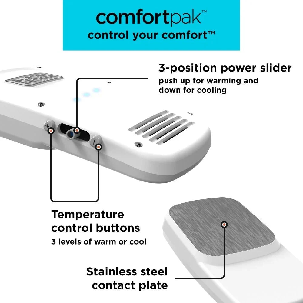 '+ Comfortpak, Wearable Cooling and Heating Device, Cloud White (BCWCC101-10)
