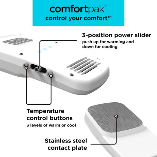 '+ Comfortpak, Wearable Cooling and Heating Device, Cloud White (BCWCC101-10)