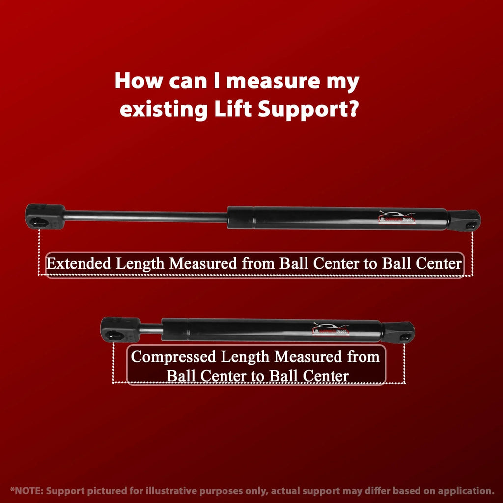 Qty 2 Compatible with Mitsubishi Diamante 1997 to 2004 Hood Lift. Gas Shock - 1993 1994 1995 1996 1998 1999 2000 2001 2002 2003 1992 Lift Supports Depot PM3556L-R-a