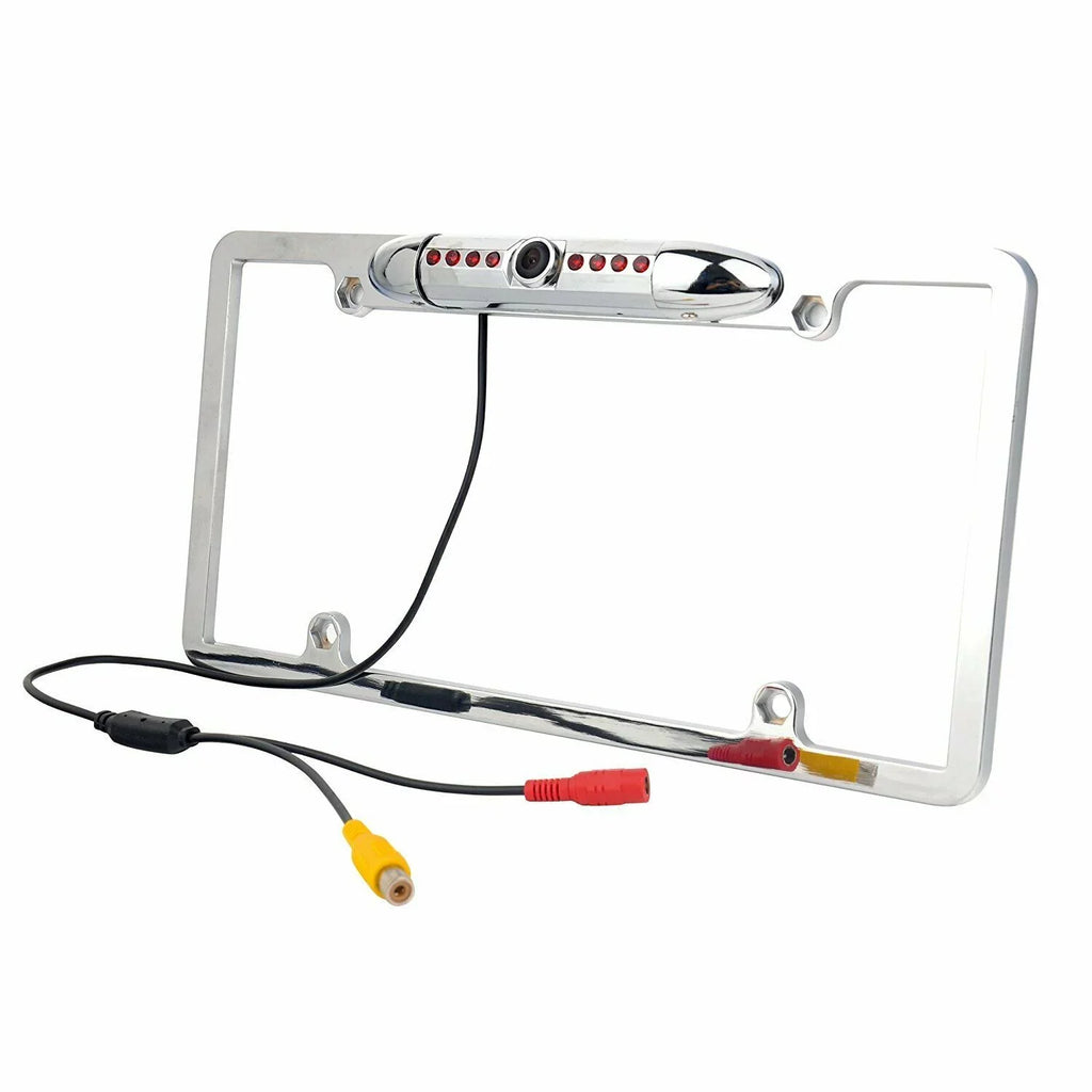 Car 170 License Plate Frame Rearview Reverse Backup Camera Kit Night Vision