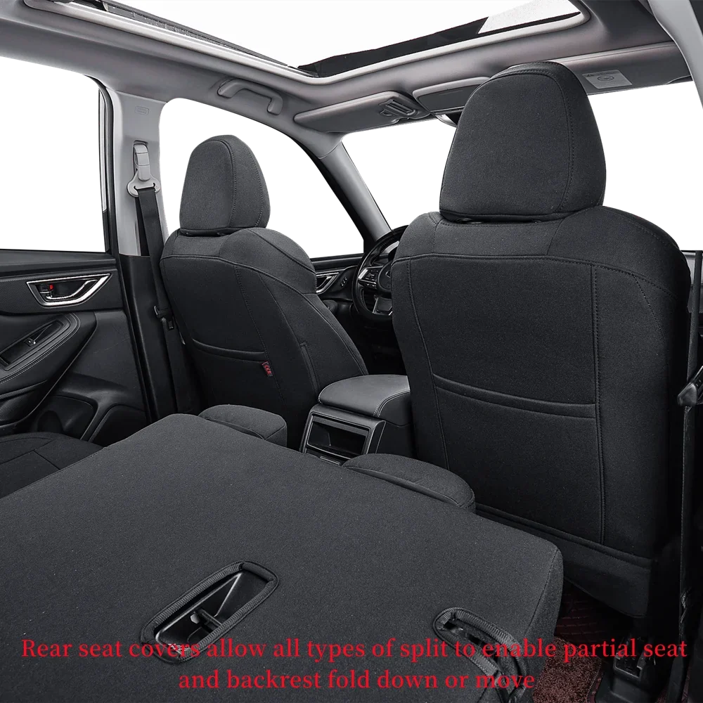 Coverdream Custom Fit  Car Seat Covers for Hyundai  2018 2019 2020 2021 2022 2023 - Polyester (Black,Full Set)