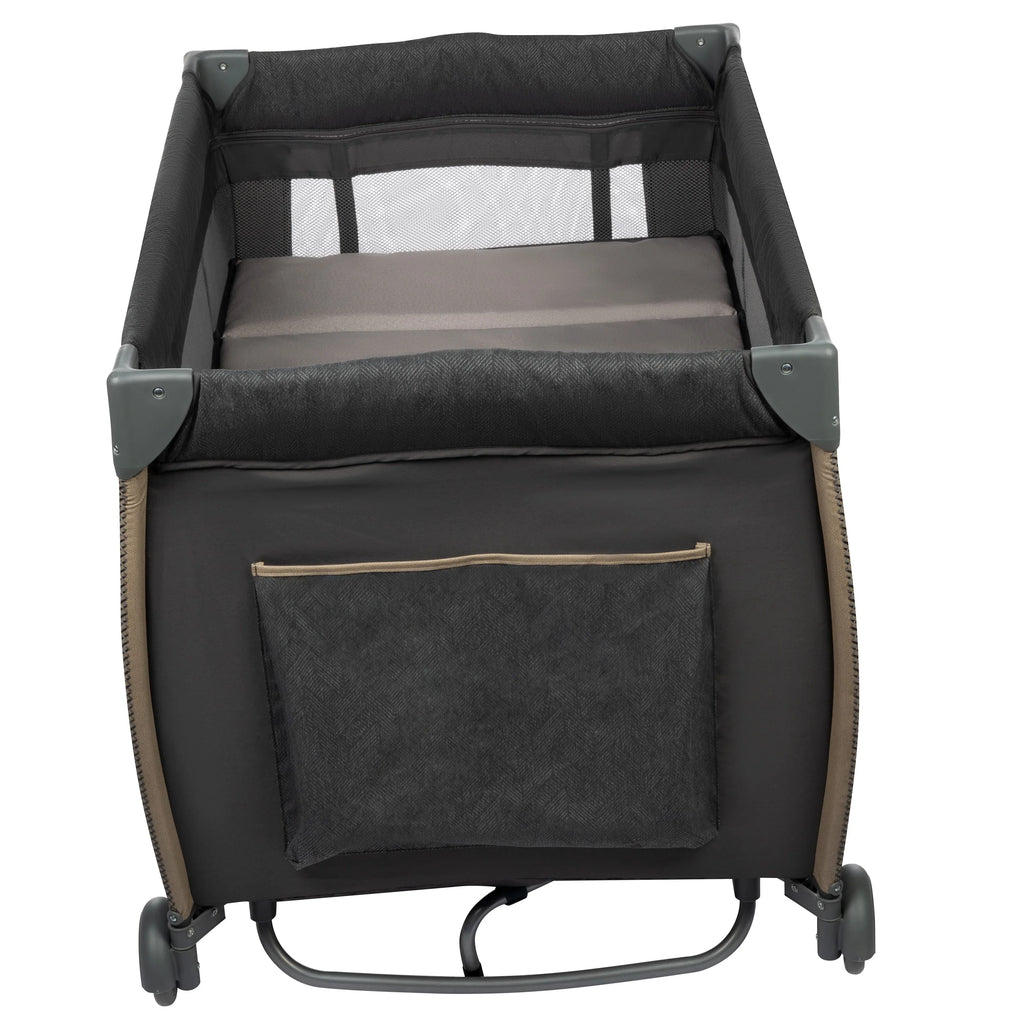 Monbebe Play Yard with Full Size Rocking Bassinet, Castle Point
