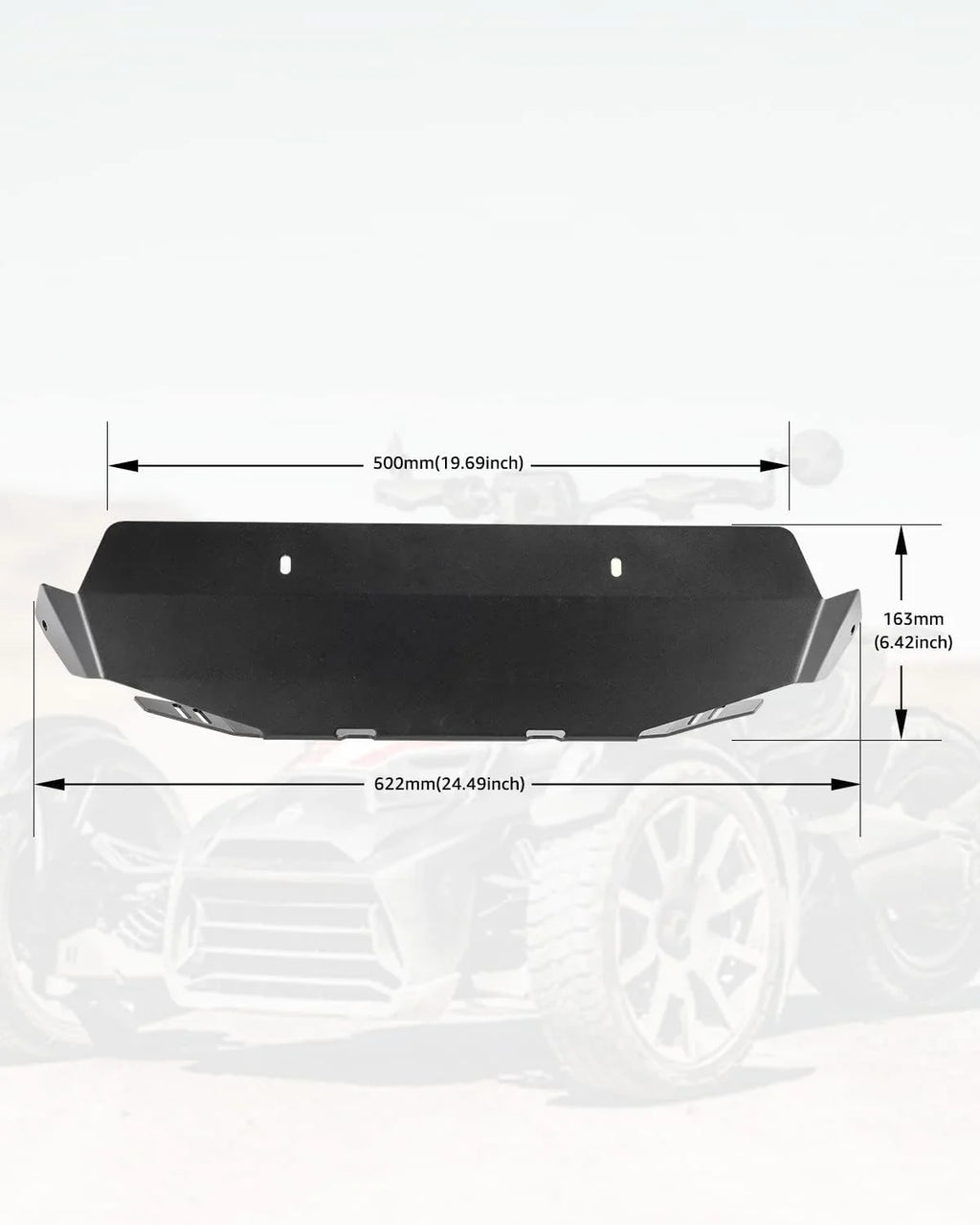 A &   Ryker Aluminum Radiator Protector Plate for Can-Am Ryker All Models