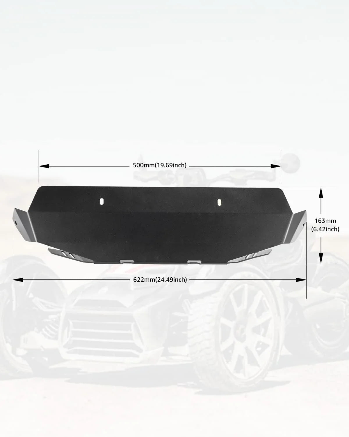 A &   Ryker Aluminum Radiator Protector Plate for Can-Am Ryker All Models