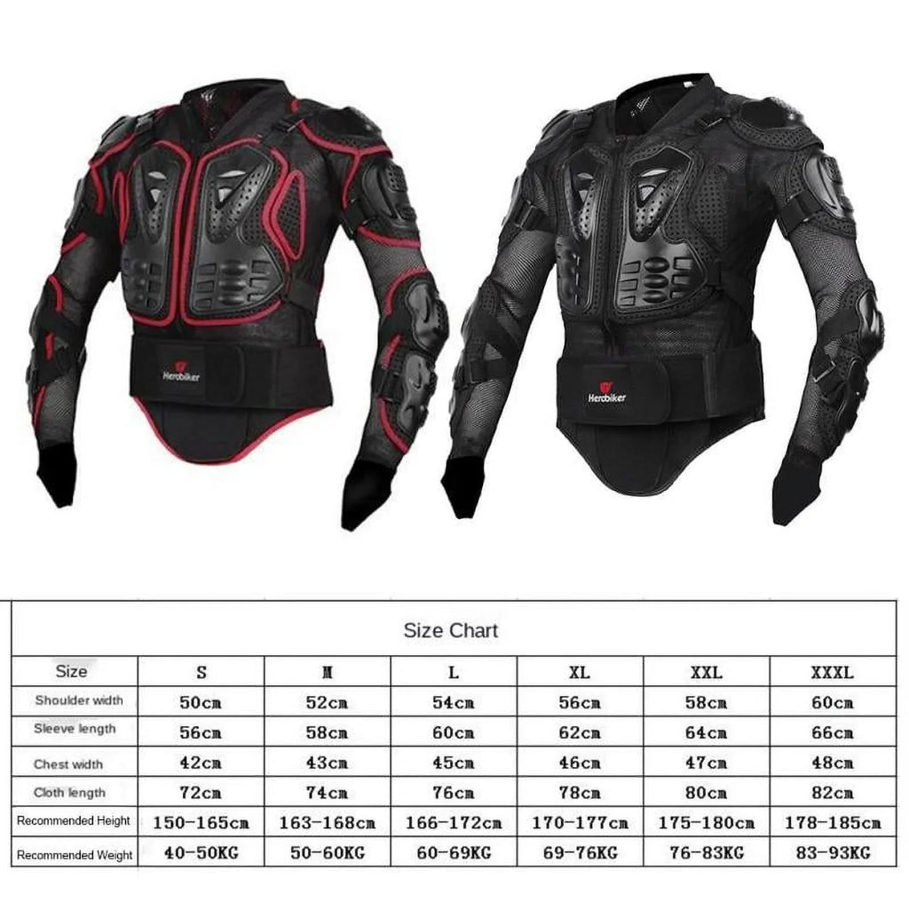 Motorcycle Protective Jacket Black