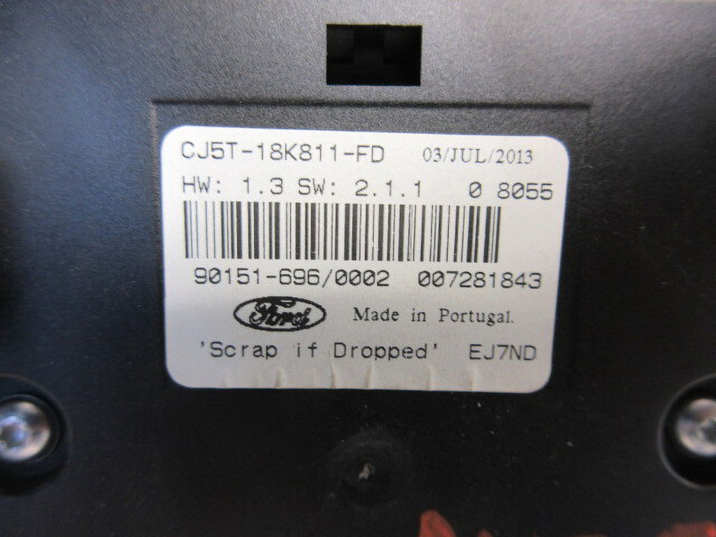 Pre-Owned 2013-2016 Ford Escape C-Max Sony Radio Control Panel   (Good)