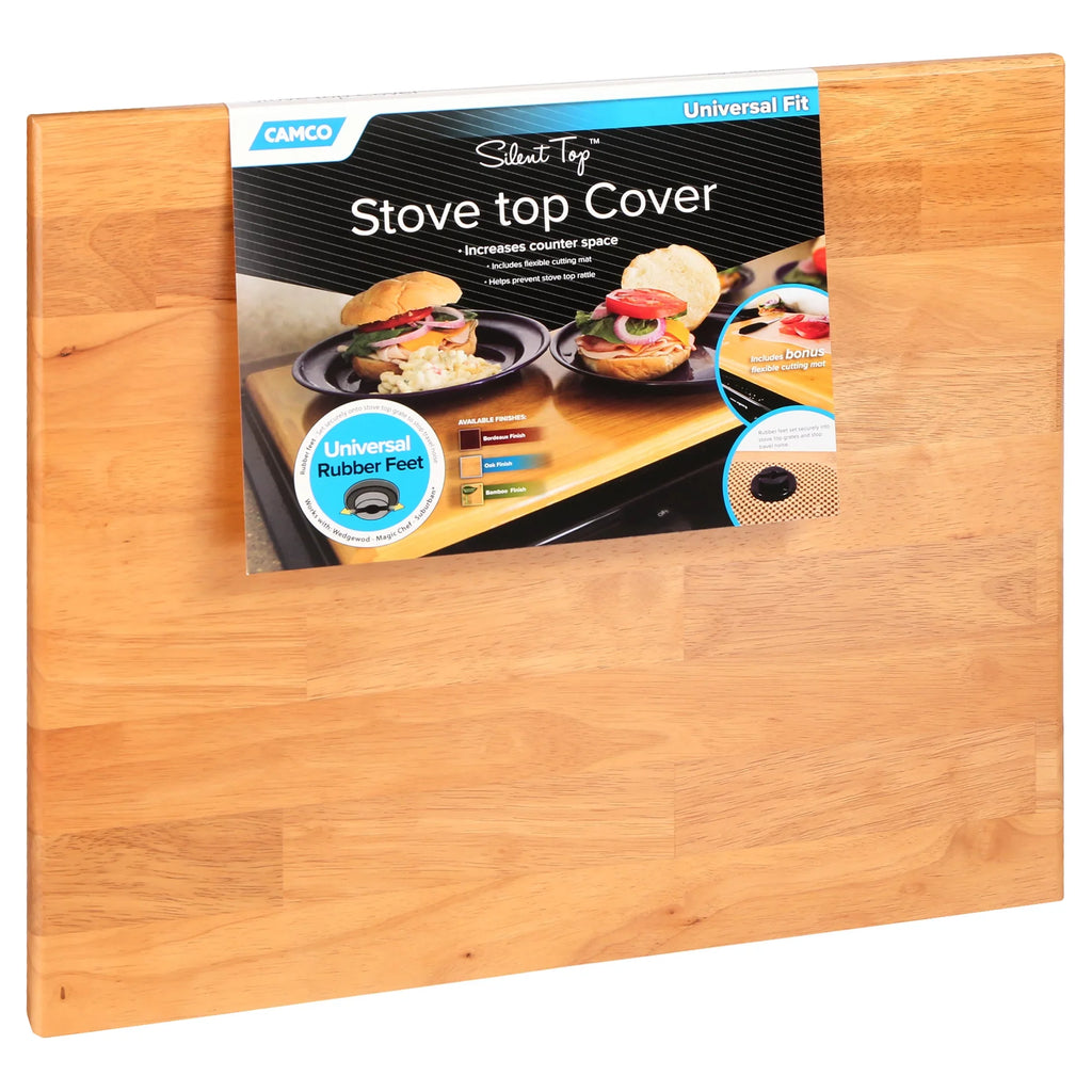 Camco Oak Accents Universal Silent Top, 19-1/2"L x 17"W x 3/4"H