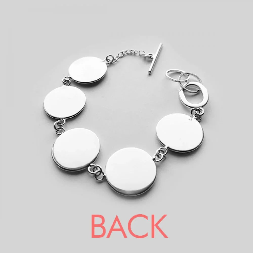 Romance High Heels Shoes Flower Pattern Bracelet Chain Charm Bangle Jewelry