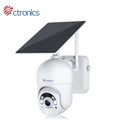 Ctronics Solar Security Camera, Home Security Camera Wireless Outdoor,WiFi Surveillance Camera with Spotlight Color Night Vision,  Human Detection, 2-Way Audio,IP66 Waterproof(S20)