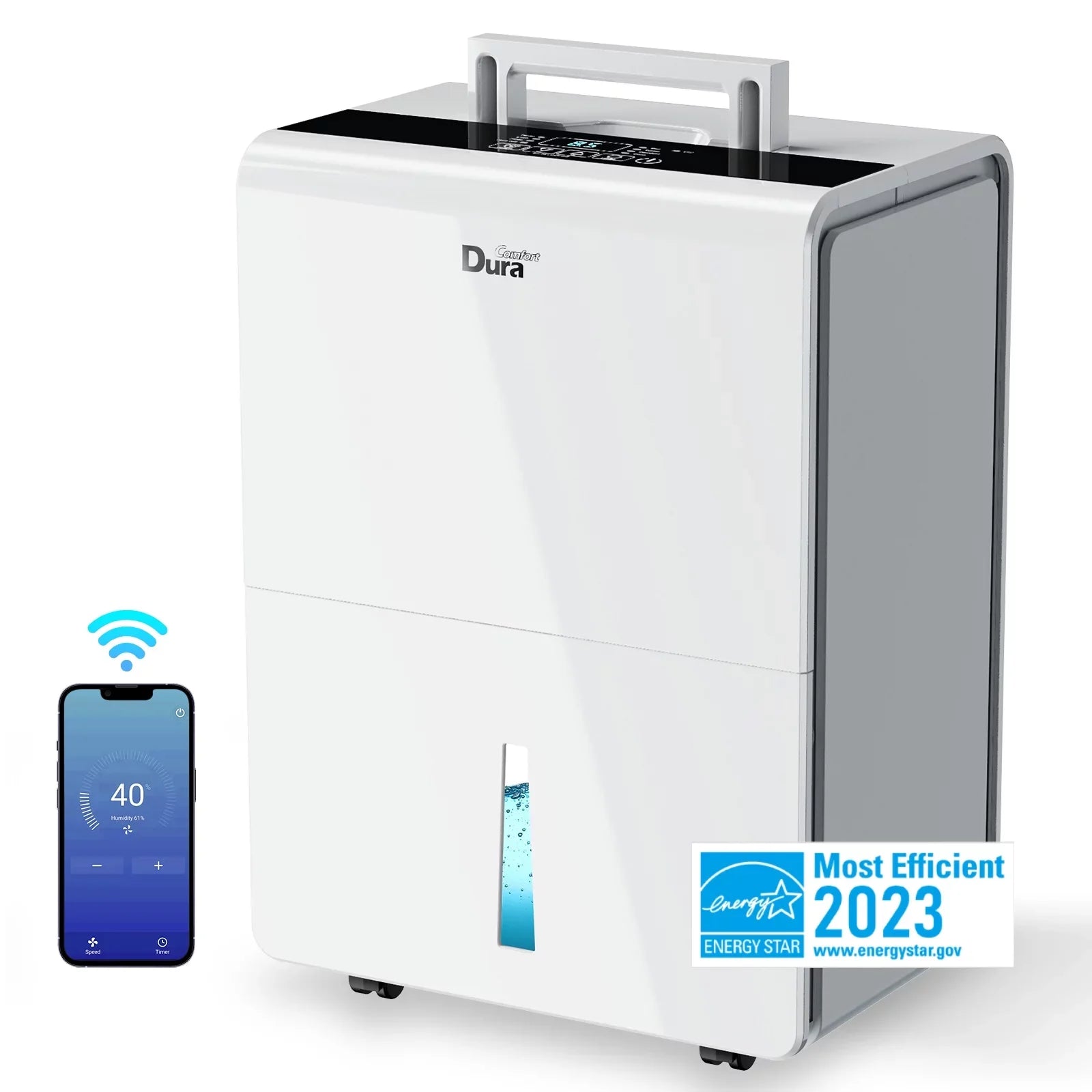 DuraComfort Dehumidifier for Basement,up to 3000 Sq.ft 35 Pint (50 Pint 2012  Standard) Dehumidifiers with