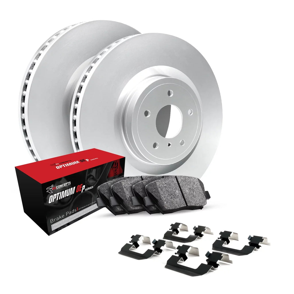 R1 Concepts Wjuh1 31097 R1 Brake Rotors Carbon Coated W/ Optimum Oe Pads & Hdw Fits select: 2017-2022  X1, 2016  X1 XDRIVE28I