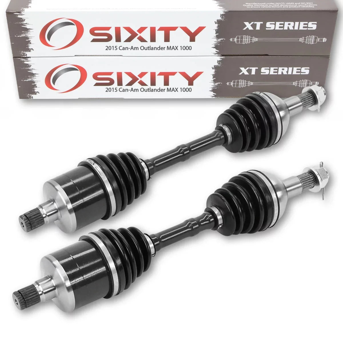 2 pc Sixity  Rear Left Right Axle compatible with Can-Am Outlander  1000 2015 -    4X4