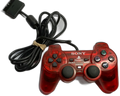 Sony PlayStation 2 Controller Clear Red  Used