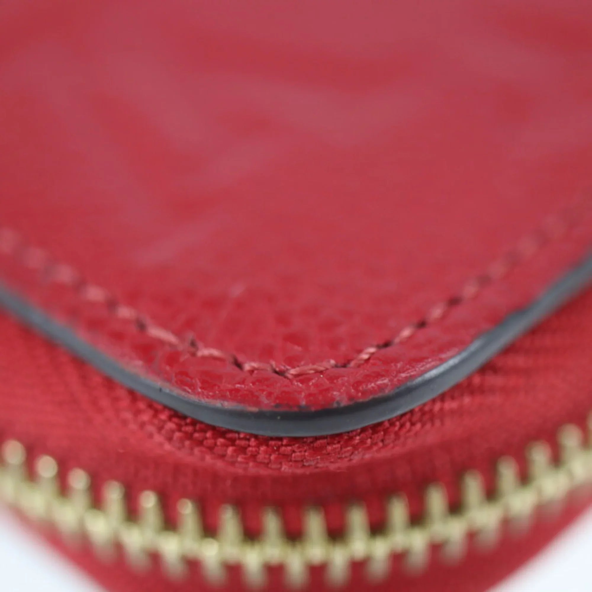 Pre-Owned   Louis Vuitton Zippy Wallet Long M60737 Monogram Implant Cerise Zip Around Round Zipper (Good)