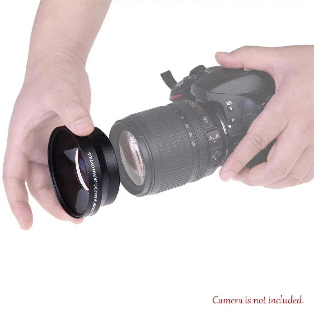67mm Digital High Definition 0.43×SuPer Wide Angle Lens With Macro Japan Optics for Rebel T5i T4i T3i 18-135mm 17-85mm and Nikon 18-105 70-300VR
