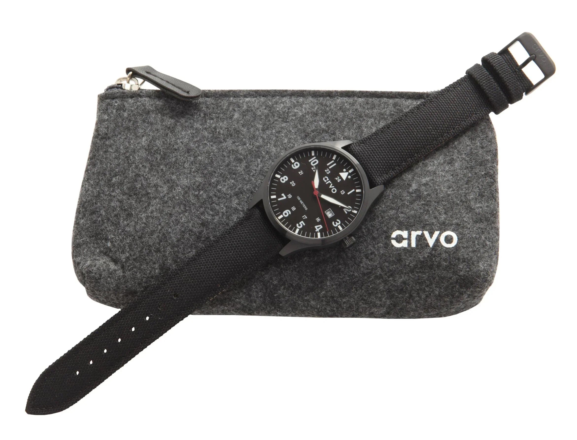 Arvo Rove Field Watch - Sky Black