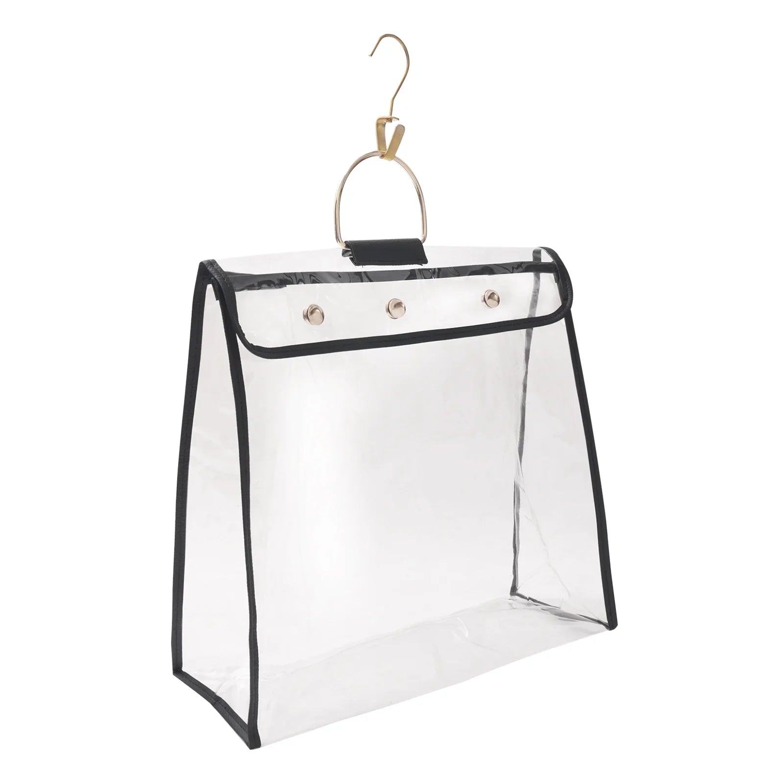 Uxcell Handbag Dust Bags, Large Size  Clear Dustproof Purse Storage Organizer, Black