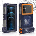 UrbanX Professional [15m/50ft] Swimming Diving Surfing Snorkeling Photo Video Waterproof Protective Case Underwater Housing for  J2 And all Phones Up to 6.9 Inch  with Lanyard