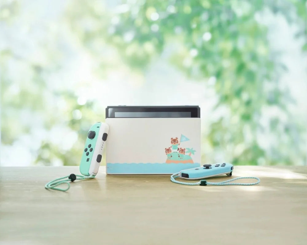 2020 New Nintendo Switch Animal Crossing: New Horizons Edition Bundle with Luigi's Mansion 3  Game Disc and Mytrix  Tempered Glass Screen Protector - 2020 New Limited Console!