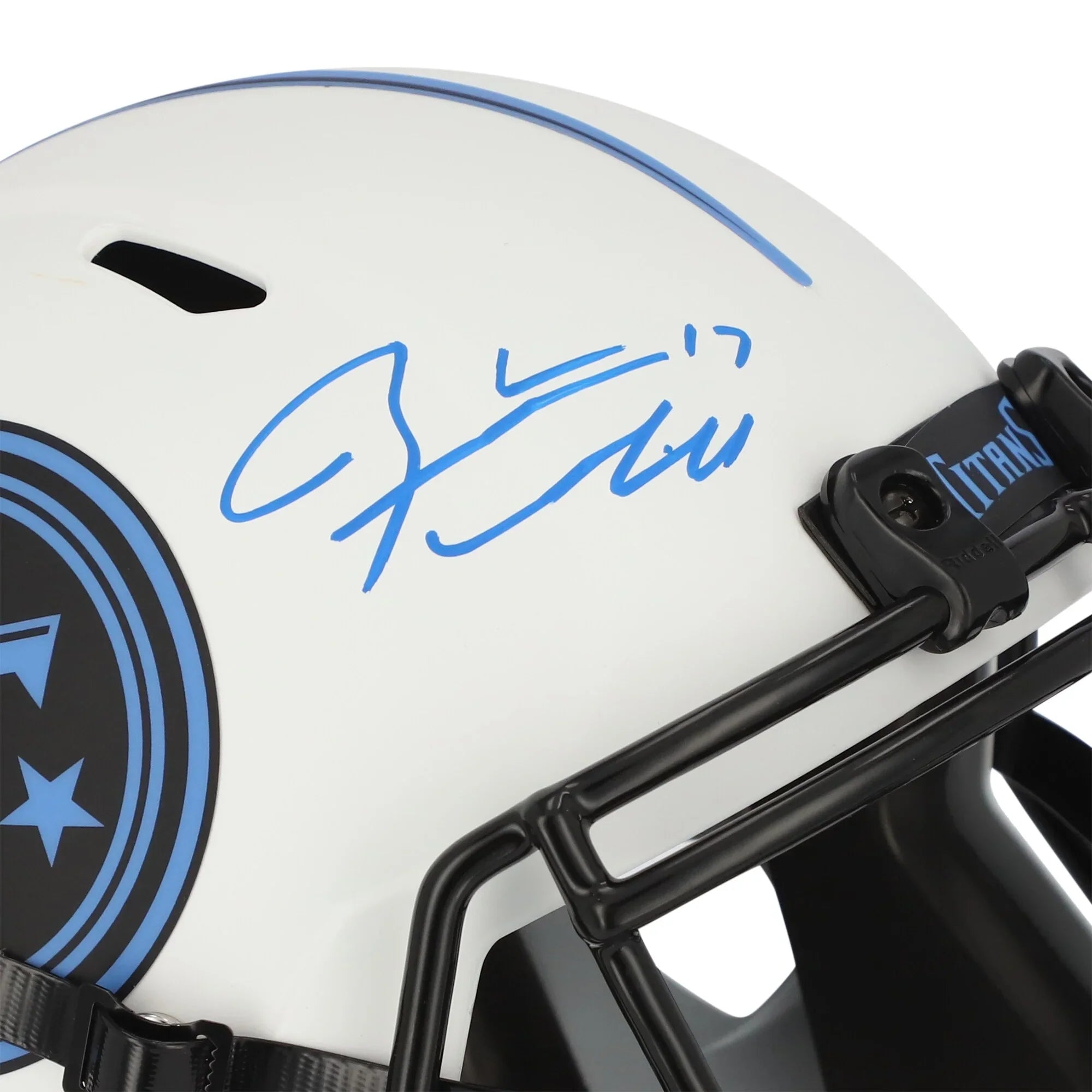 Ryan Tannehill Tennessee Titans Autographed Riddell Lunar Eclipse Alternate Speed Replica Helmet