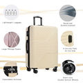 Zateety Hardshell Luggage Sets 3 Piece double spinner 8 wheels Suitcase with  Lock Lightweight 20''24''28''