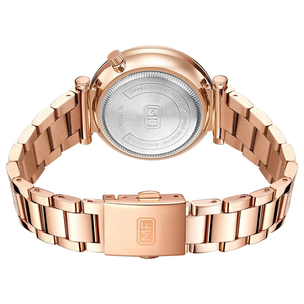 Women Watches Brand Luxury Fashion Ladies Watch 30M Waterproof Reloj Mujer Relogio Feminino Rose Gold Stainless Steel