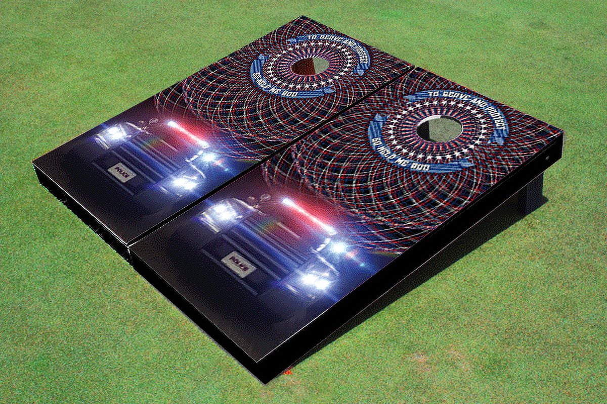Police Cruiser Themed Cornhole Board Set
