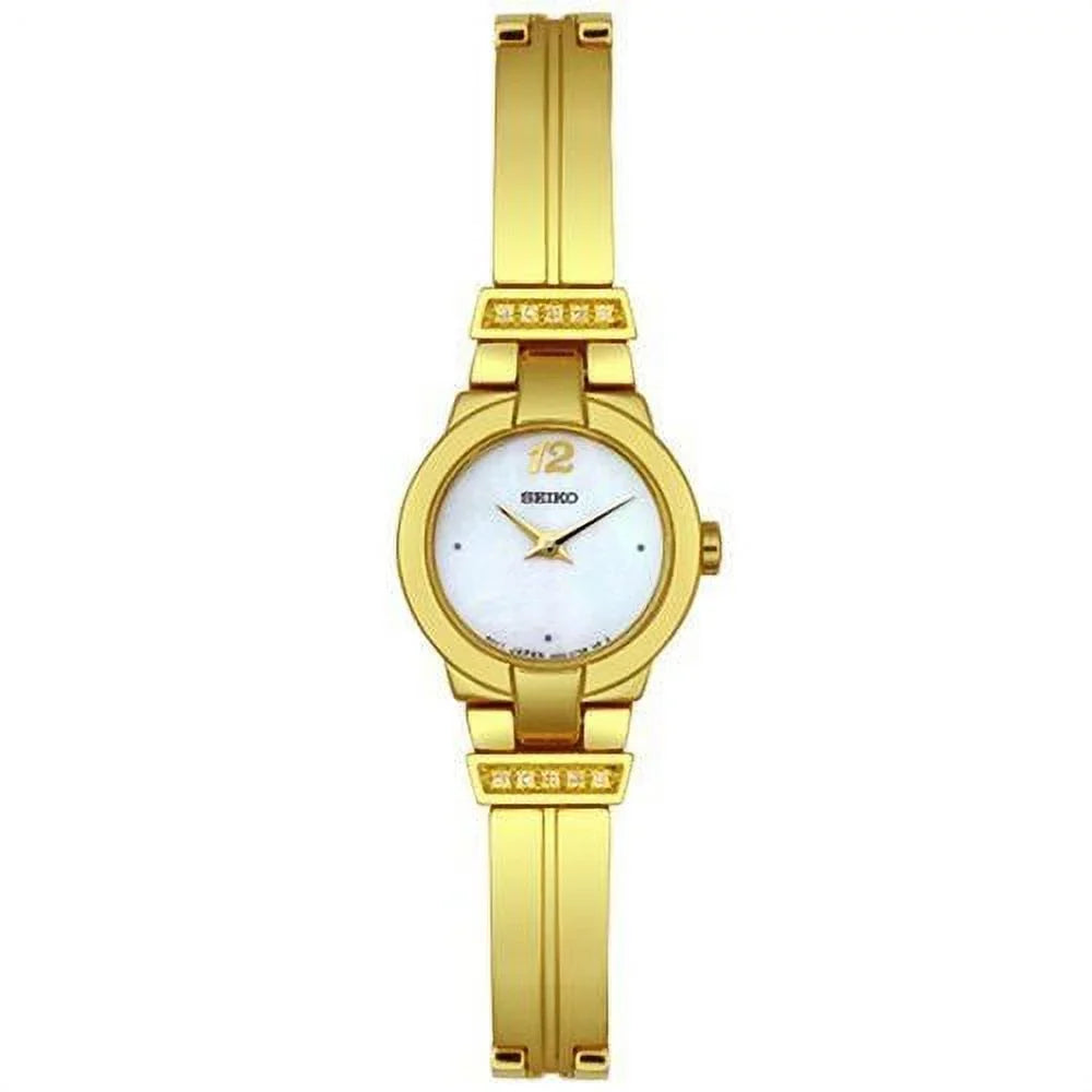 Seiko Women's SUJD38 Diamond Gold-Tone Stainless Steel Watch