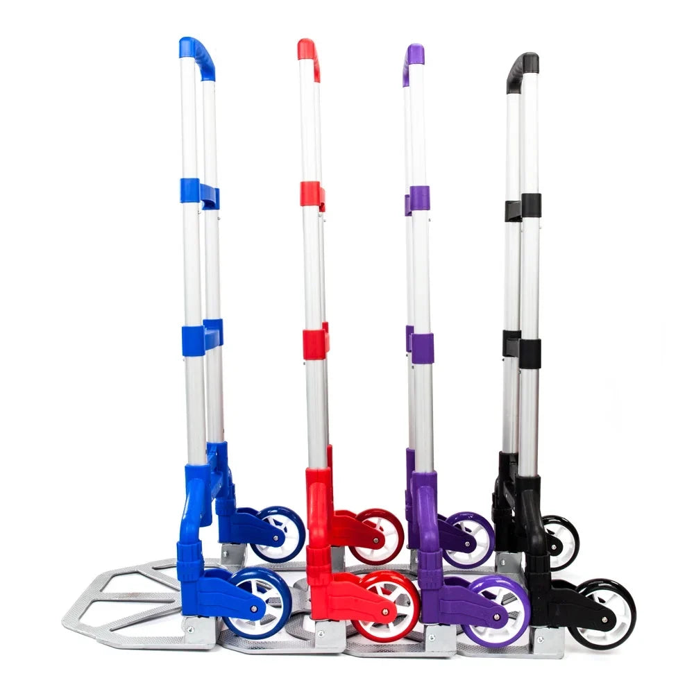 Portable Aluminium Cart Folding Dolly Push Truck Hand Collapsible Trolley Luggage