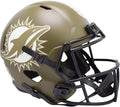 Miami Dolphins Riddell 2022 Salute To Service Speed Replica Helmet