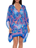 Ralph Lauren   Crinkly Chiffon Tunic Cover-up,  Large/X-large