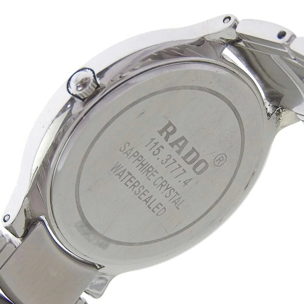 Pre-Owned Rado  Florence men's quartz battery watch black dial 115 3777 4 (Good)