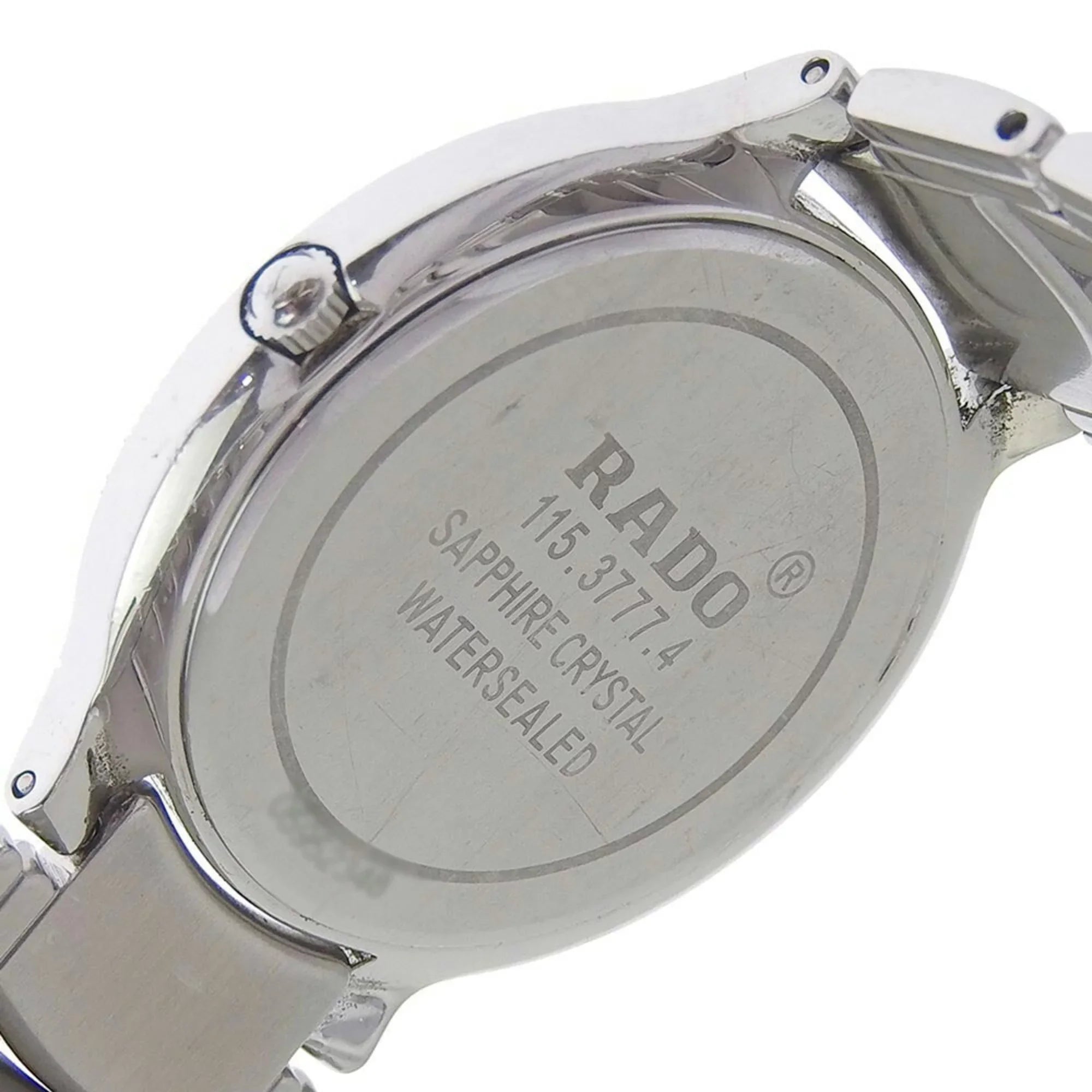 Pre-Owned Rado  Florence men's quartz battery watch black dial 115 3777 4 (Good)