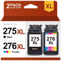 275XL Ink Cartridges for Canon Ink 275 and 276 use with Pixma TS3522 TS3520 TS3500 TR4722 TR4720 TR4700 (Black, Tri-Color)