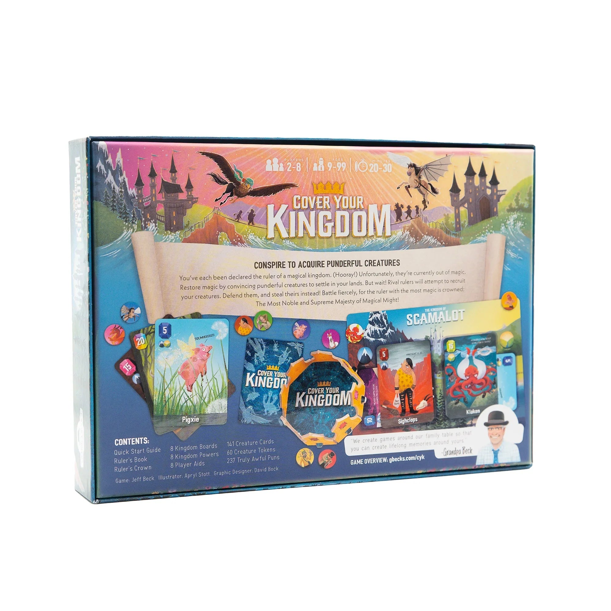 Cover Your Kingdom Board Game, by Grandpa Beck's Games