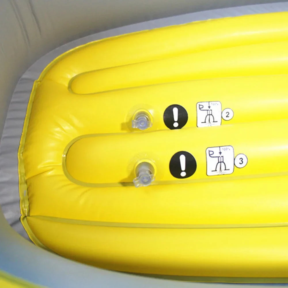 Inflatable Boat Fishing Boat for 1 Adult & 1 Child Summer Fun Boat Canoe Kayak