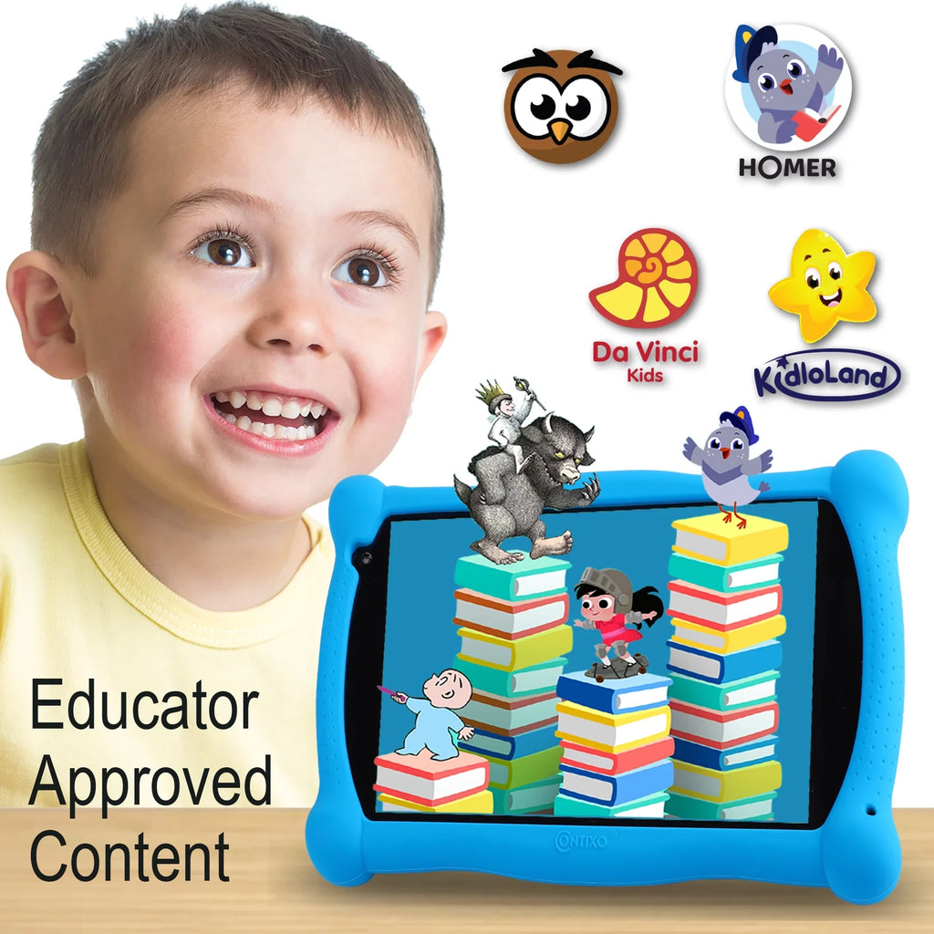 Contixo Kids Learning Tablet V8-3 Android 8.1 Bluetooth WiFi Camera for Children Infant Toddlers Kids 16GB