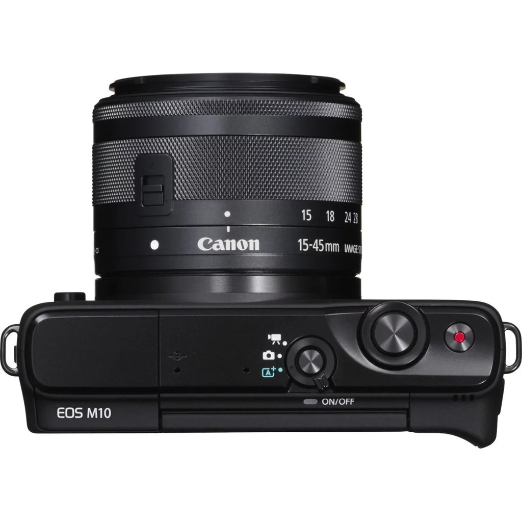 Canon  M10 18 Megapixel Mirrorless Camera with Lens, 0.59", 1.77", Black