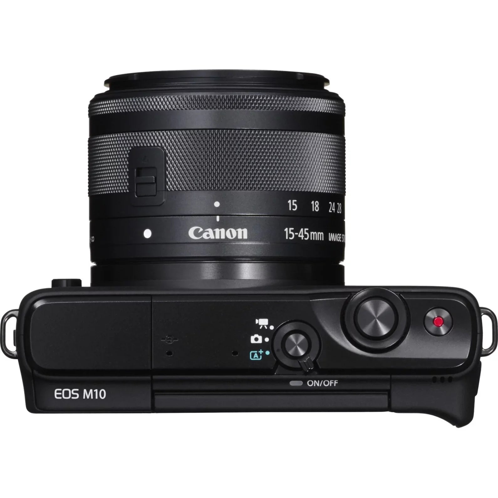 Canon  M10 18 Megapixel Mirrorless Camera with Lens, 0.59", 1.77", Black