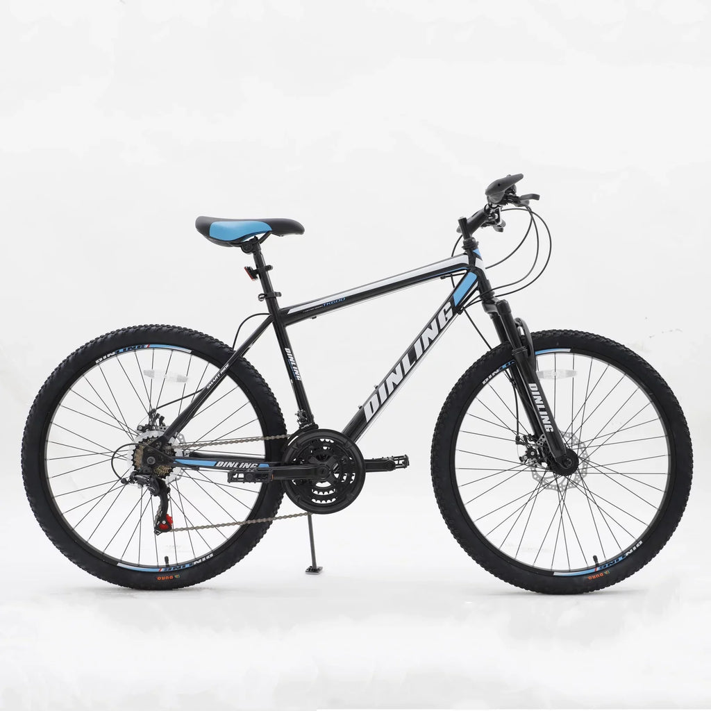 Mens 26 inch Wheels Mountain Bike for Teen, 21 Speed Road Bike, Black&Blue