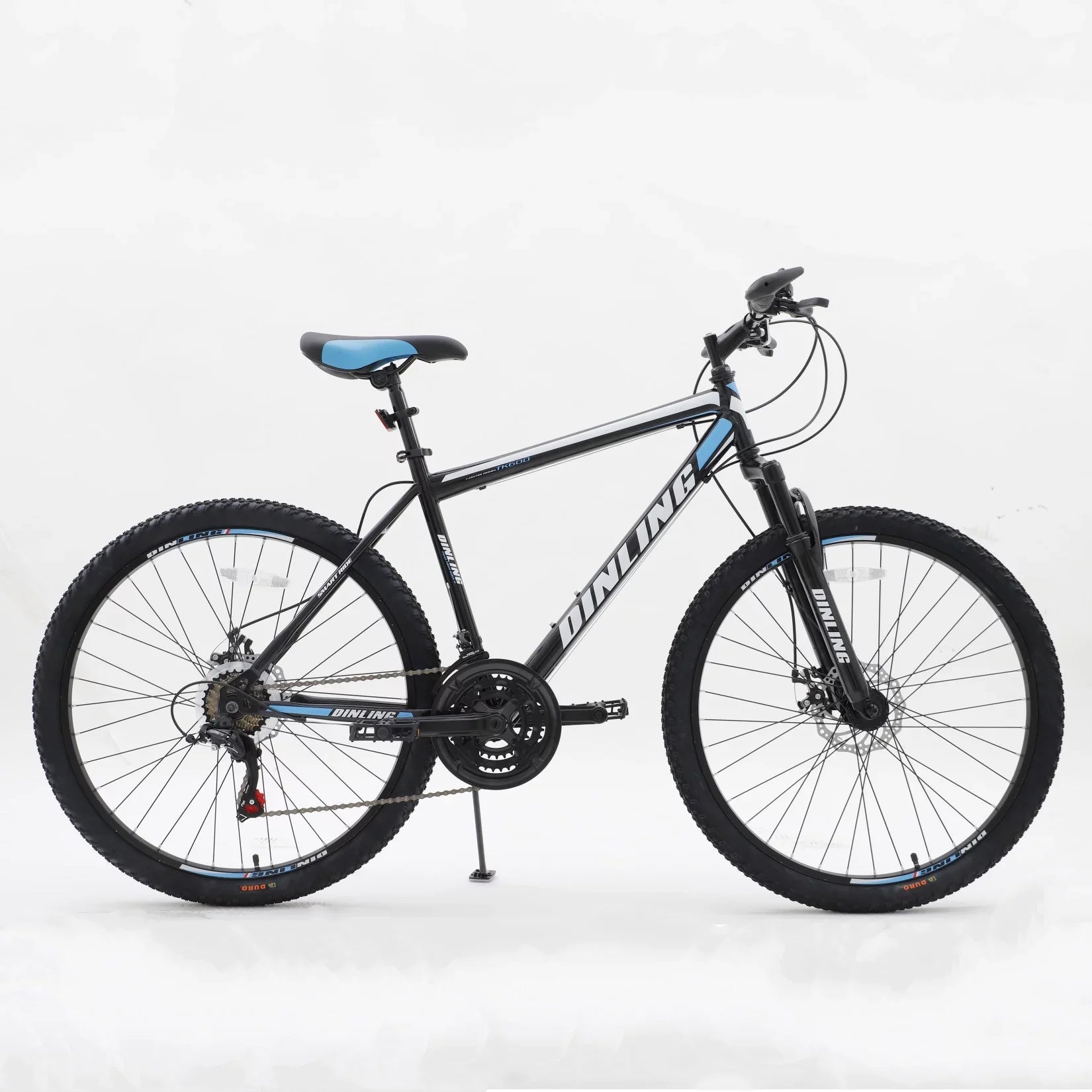 Mens 26 inch Wheels Mountain Bike for Teen, 21 Speed Road Bike, Black&Blue