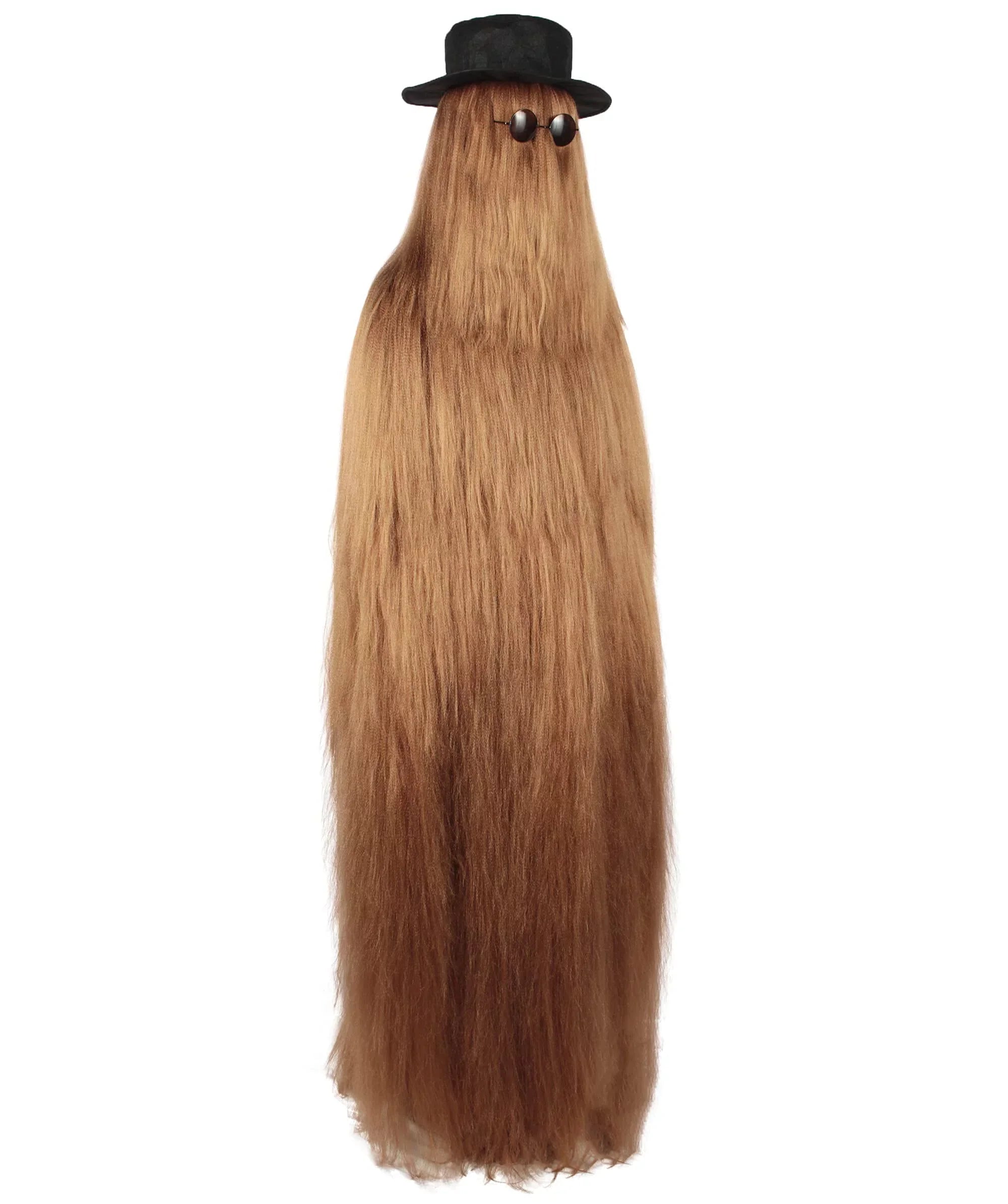 Adult Unisex Cousin Itt Addams Family Dapper Creature Monster Halloween Costume, Synthetic Fiber, Brown