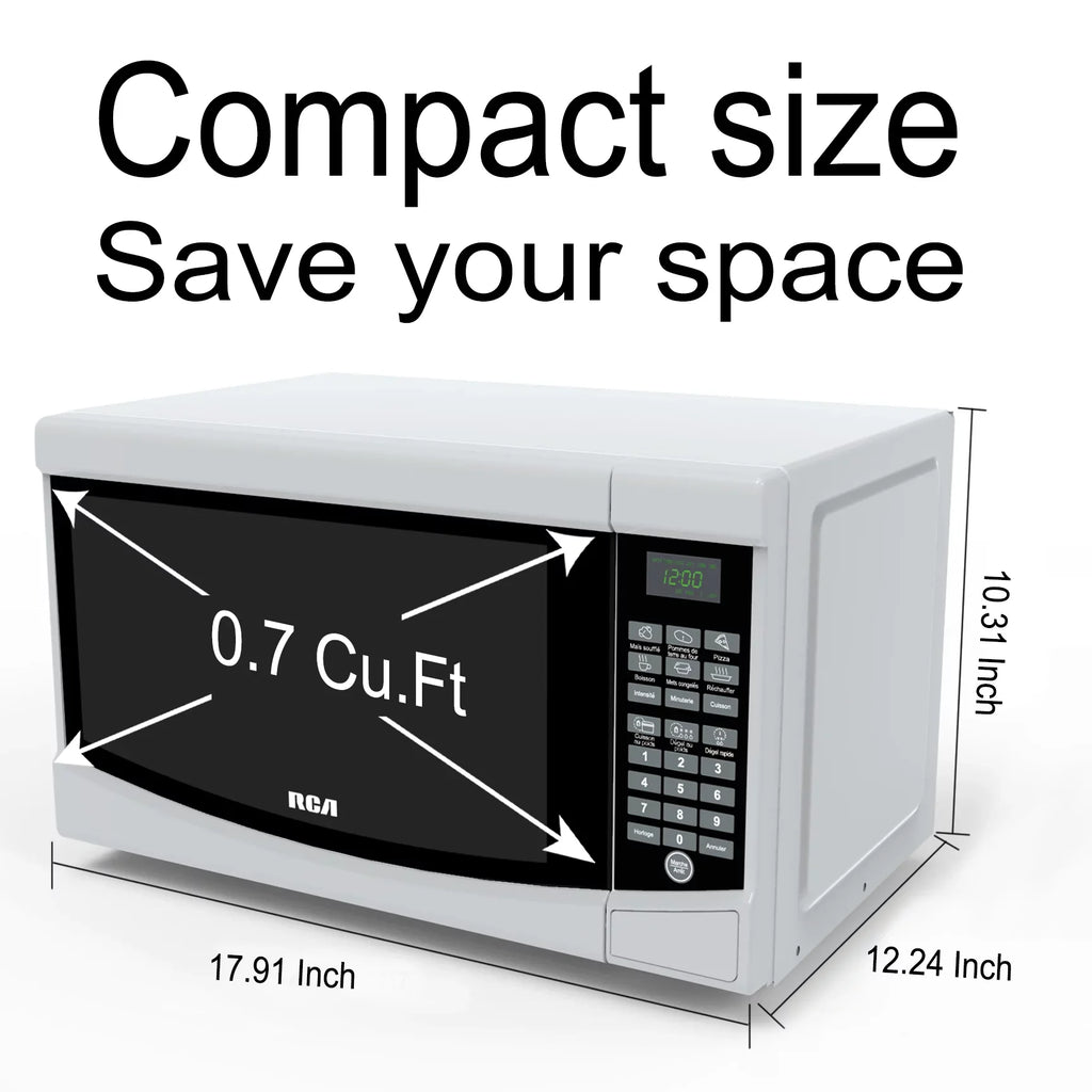 New 0.7 Cu. ft. Countertop Microwave - White