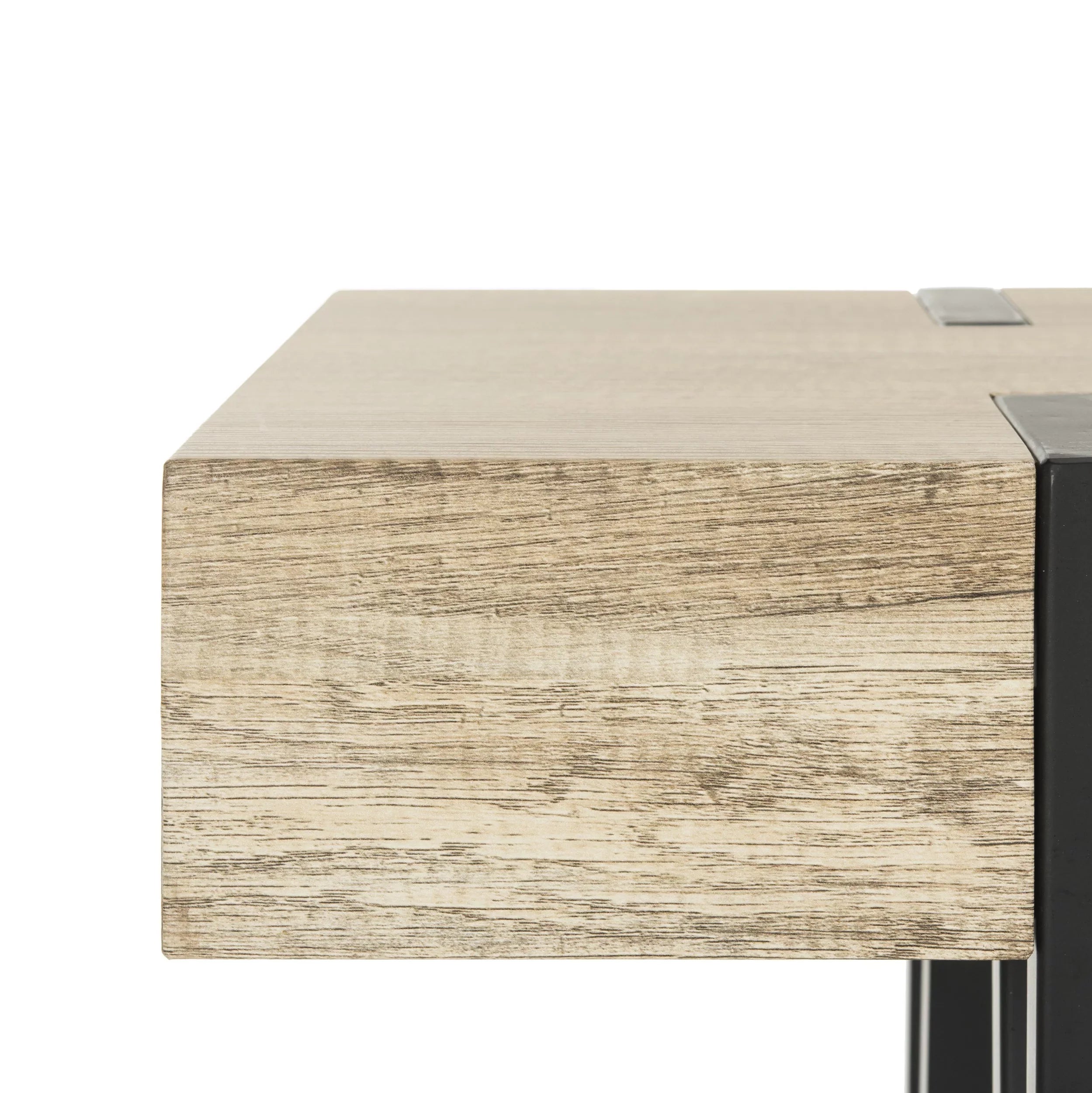 Alyssa Rectangular Mid-Century Wood Top Console Table, Brown
