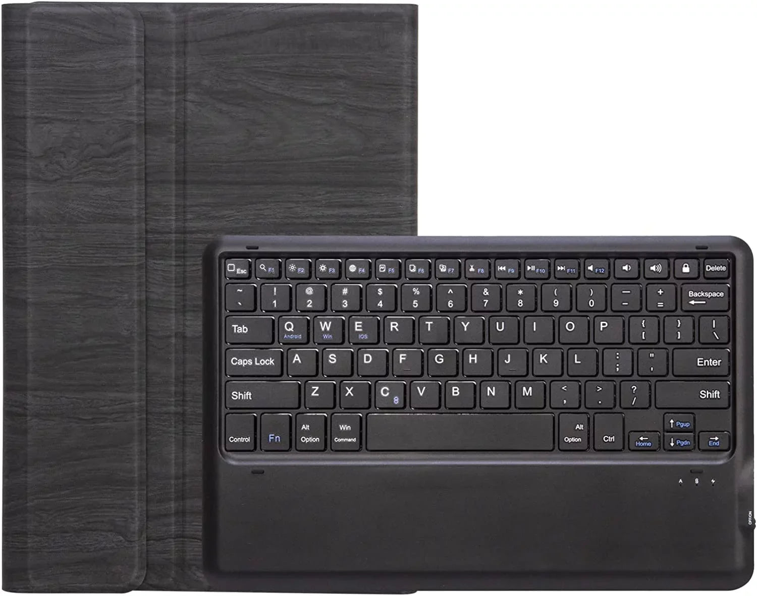 Touch Keyboard Case for Surface Pro 7 (2019) /Pro 6 (2018) /Pro 5 (2017) /Pro 4 (2015) 12.3 Inch Tablet, Magnetically Detachable Wireless Keyboard with Trackpad, Slim Light Folio Stand Case