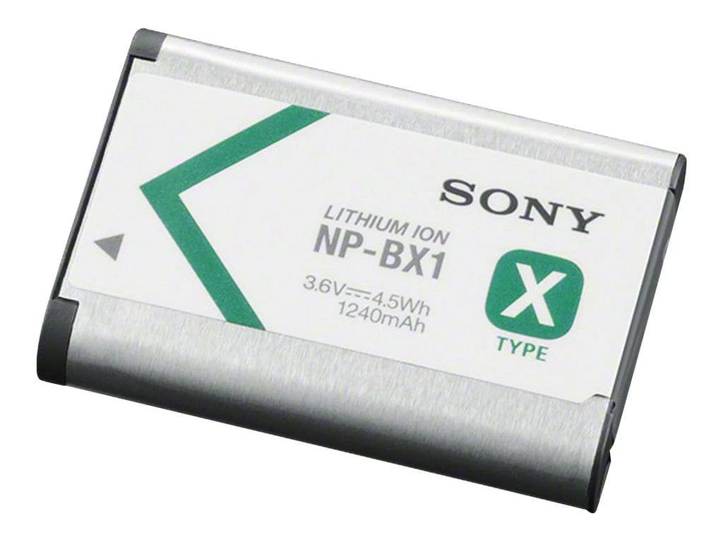 Sony -BX1 - Camera battery Li-Ion 1240 mAh - for Action Cam--AS200, AS50; Cyber-shot -HX80, HX90, RX1R, WX500; Handycam -GWP88